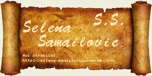 Selena Samailović vizit kartica